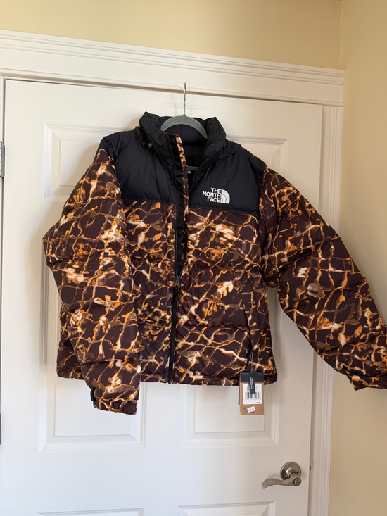The North Face Other - The North Face Black & Brown Patterned Puffer Jacket
